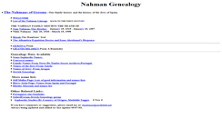 Desktop Screenshot of nahman-genealogy.com
